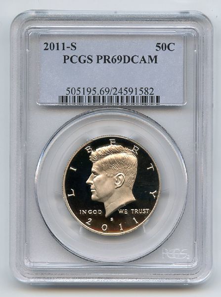 2011 S 50C Kennedy Half Dollar PCGS PR69DCAM