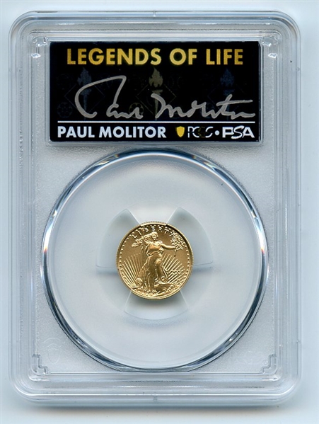 2021 $5 American Gold Eagle Type 2 PCGS PSA MS70 Legends of Life Paul Molitor