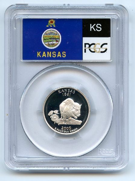 2005 S 25C Silver Kansas Quarter PCGS PR69DCAM