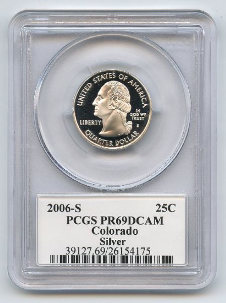 2006 S 25C Silver Colorado Quarter PCGS PR69DCAM