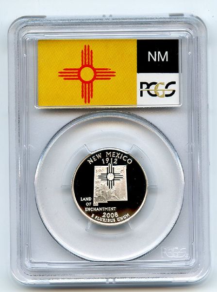 2008 S 25C Silver New Mexico Quarter PCGS PR69DCAM