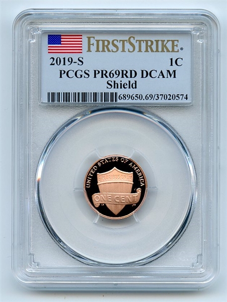 2019 S 1C Lincoln Cent PCGS PR69DCAM First Strike