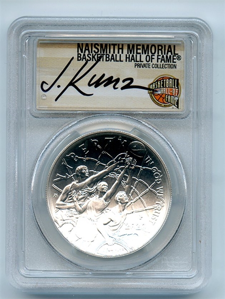 2020 P $1 Basketball Hall of Fame Silver Commemorative PCGS MS70 FS Justin Kunz