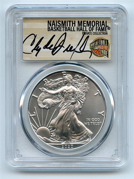 2020 (P) $1 Silver Eagle Emergency Issue PCGS MS70 Clyde Drexler