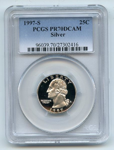 1997-S PCGS PR70DCAM silver hotsell half