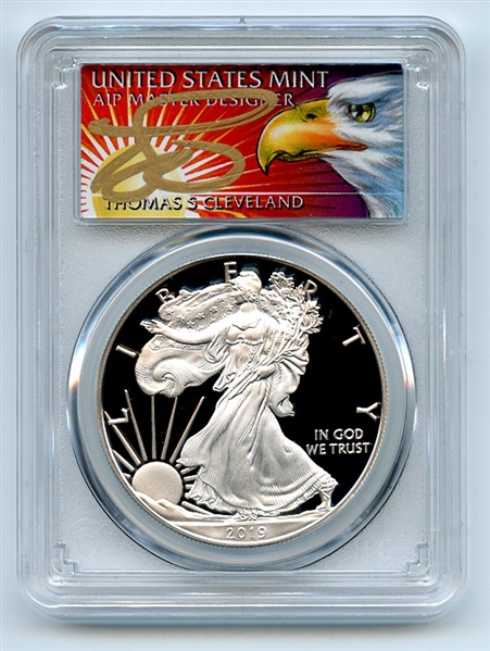 2019 W $1 Proof American Silver Eagle PCGS PR70DCAM Cleveland Eagle