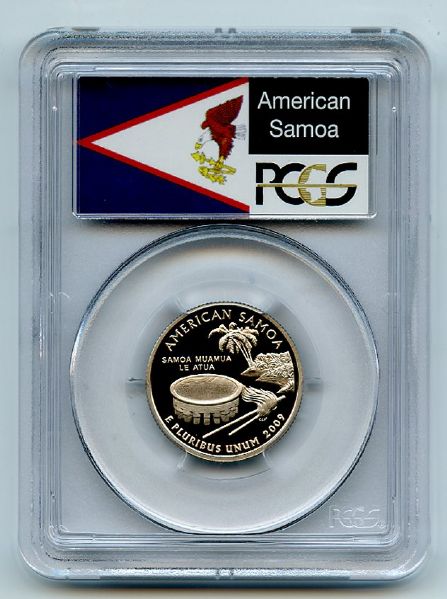 2009 S 25C Clad American Samoa Quarter PCGS PR70DCAM