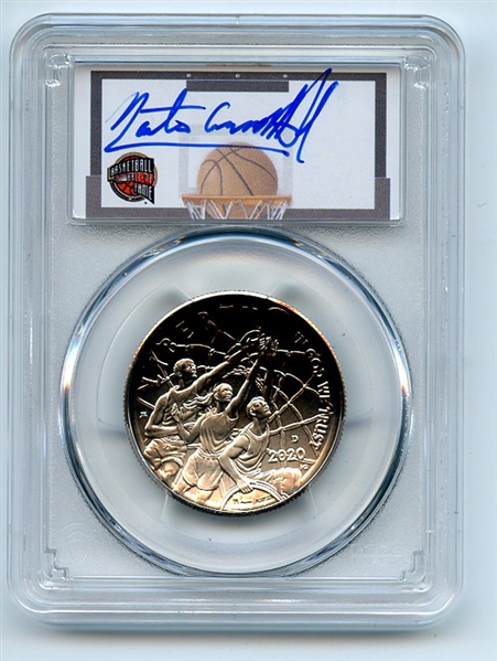 2020 D 50C Basketball Hall of Fame Commemorative PCGS MS70 FDOI Nate Archibald