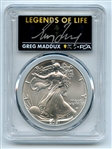2021 $1 American Silver Eagle Type 2 PCGS PSA MS70 Legends of Life Greg Maddux