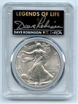 2021 $1 American Silver Eagle Type 2 PCGS PSA MS70 Legends of Life Dave Robinson