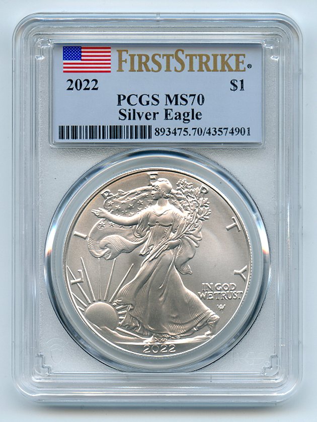 Item Detail 2022 1 American Silver Eagle 1oz Dollar PCGS MS70 First