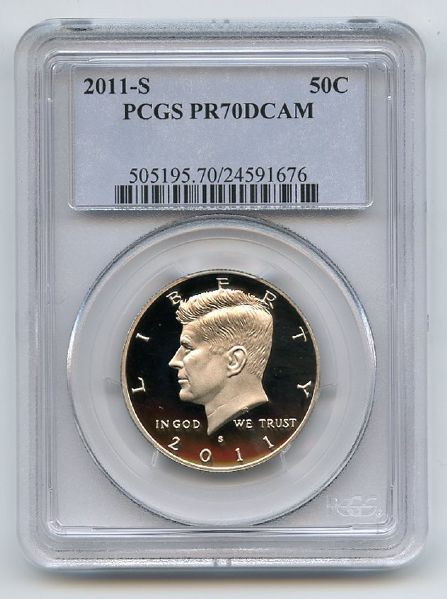 2011 S 50C Kennedy Half Dollar PCGS PR70DCAM