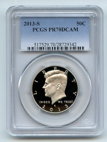 2013 S 50C Kennedy Half Dollar PCGS PR70DCAM