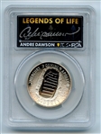 2019 S 50C Apollo 11 Commemorative PCGS PR70DCAM Legends of Life Andre Dawson