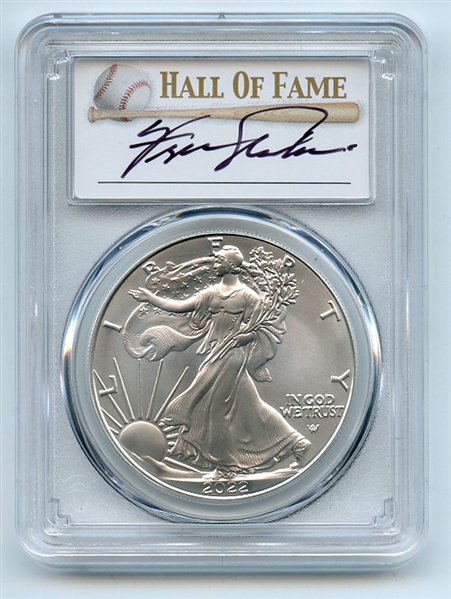 2022 $1 American Silver Eagle 1oz PCGS MS70 First Day of Issue Fergie Jenkins
