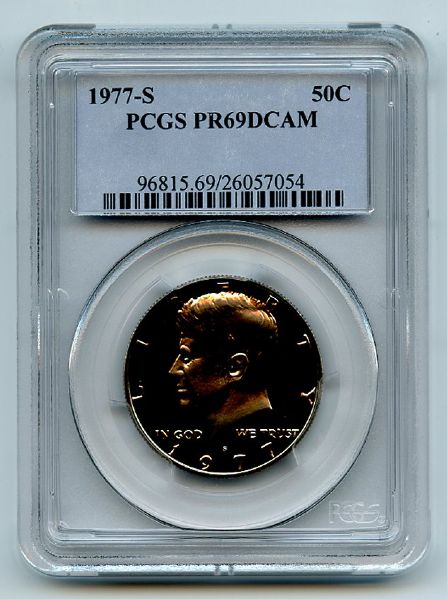 1977 S 50C Kennedy Half Dollar Proof PCGS PR69DCAM
