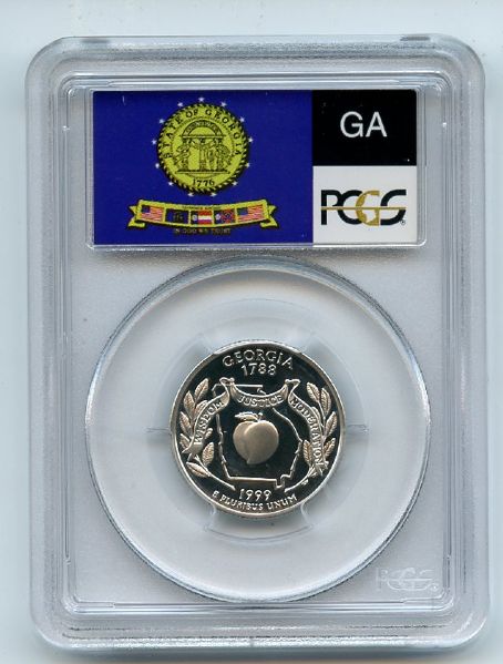 1999 S 25C Silver Georgia Quarter PCGS PR69DCAM