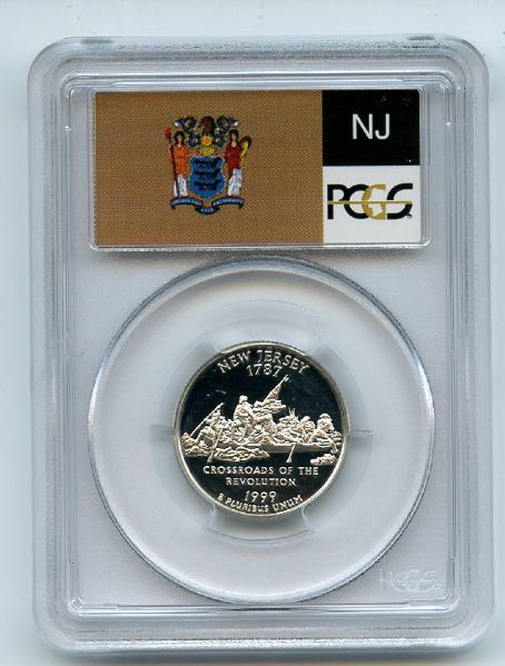 1999 S 25C Silver New Jersey Quarter PCGS PR69DCAM