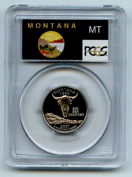2007 S 25C Clad Montana Quarter PCGS PR69DCAM
