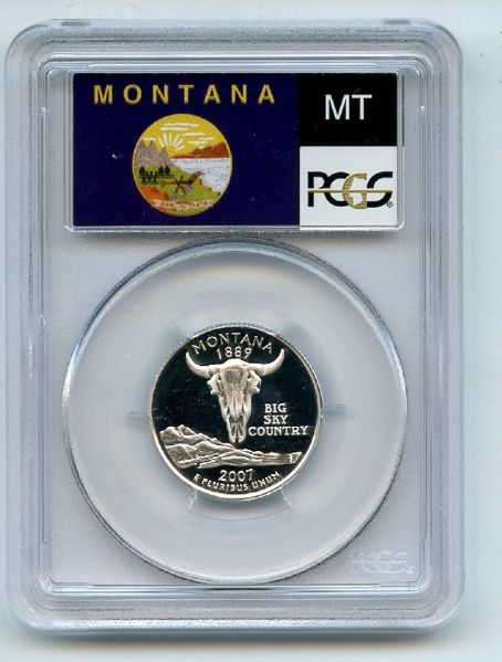 2007 S 25C Silver Montana Quarter PCGS PR69DCAM