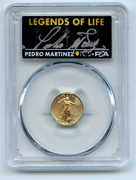2021 $5 American Gold Eagle Type 2 PCGS PSA MS70 Legends of Life Pedro Martinez