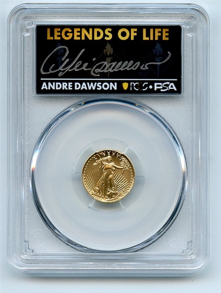 2021 $5 American Gold Eagle Type 2 PCGS PSA MS70 Legends of Life Andre Dawson