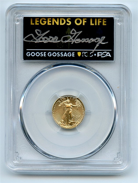 2021 $5 American Gold Eagle Type 2 PCGS PSA MS70 Legends of Life Goose Gossage