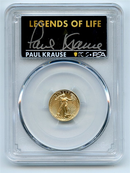 2021 $5 American Gold Eagle Type 2 PCGS PSA MS70 Legends of Life Paul Krause