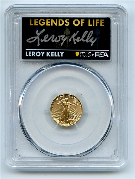 2022 $5 American Gold Eagle 1/10 oz PCGS PSA MS70 Legends of Life Leroy Kelly