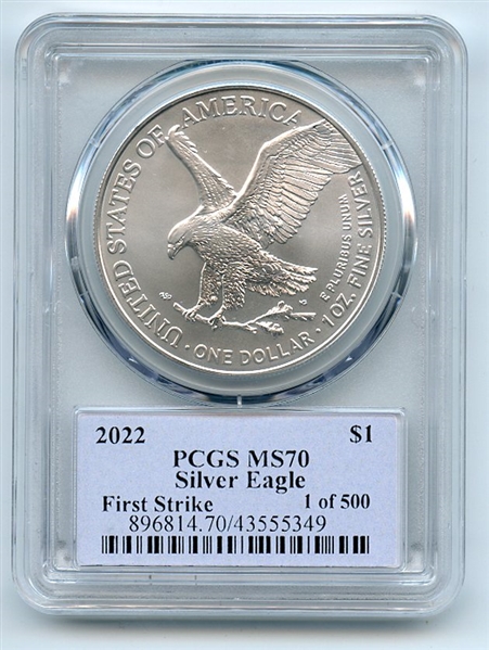 2022 $1 American Silver Eagle 1oz PCGS MS70 FS 1 of 500 Thomas Cleveland Native