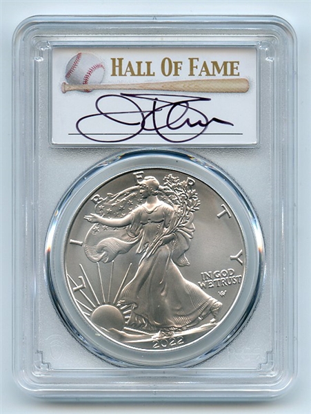 2022 $1 American Silver Eagle 1oz PCGS MS70 First Day of Issue FDOI Jim Palmer