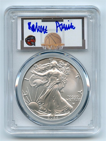 2022 $1 American Silver Eagle 1oz PCGS MS70 First Day of Issue FDI Robert Parish