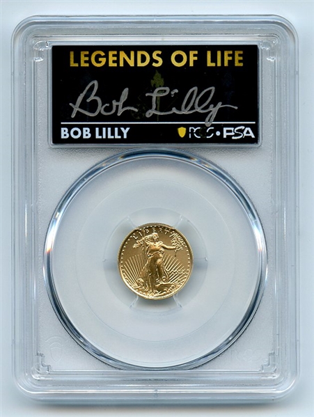 2022 $5 American Gold Eagle 1/10 oz PCGS PSA MS70 Legends of Life Bob Lilly