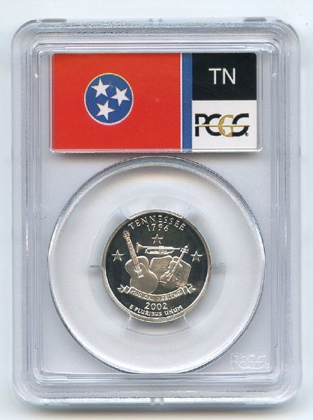 2002 S 25C Silver Tennessee Quarter PCGS PR69DCAM