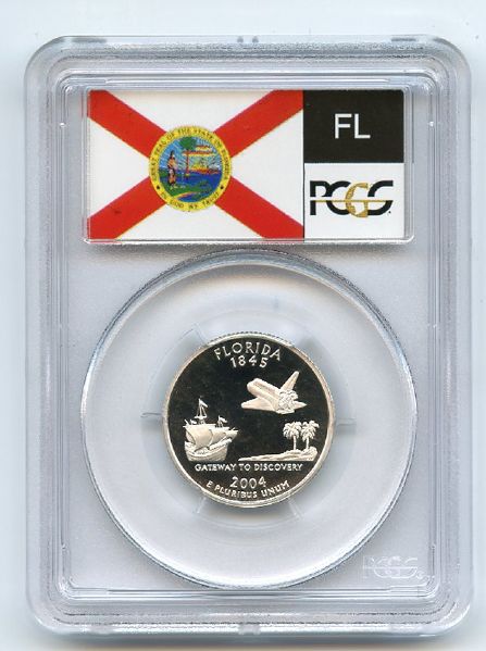 2004 S 25C Silver Florida Quarter PCGS PR69DCAM