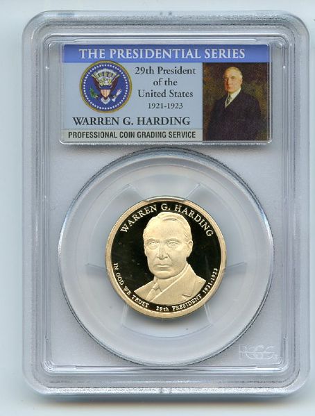 2014 S $1 Warren G Harding Dollar PCGS PR70DCAM