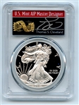 2016 W $1 Proof American Silver Eagle 1oz PCGS PR69DCAM Thomas Cleveland Arrows