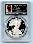 2023 W $1 Proof Silver Eagle PCGS PR70DCAM AR Legends of Life Andre Dawson