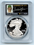 2023 W $1 Proof Silver Eagle PCGS PR70DCAM AR Legends of Life Rollie Fingers