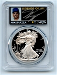 2023 W $1 Proof Silver Eagle PCGS PR70DCAM AR Legends of Life Mike Piazza