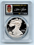 2023 W $1 Proof Silver Eagle PCGS PR70DCAM AR Legends of Life Pete Rose