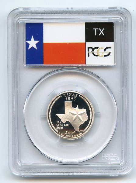 2004 S 25C Silver Texas Quarter PCGS PR70DCAM