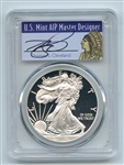 2014 W $1 Proof American Silver Eagle 1oz PCGS PR69DCAM Thomas Cleveland Native