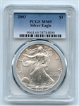 2003 $1 American Silver Eagle Dollar PCGS MS69