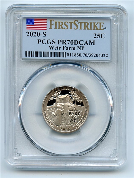 2020 S 25C Clad Weir Farm Quarter PCGS PR70DCAM First Strike