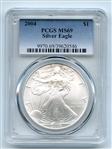 2004 $1 American Silver Eagle Dollar 1oz PCGS MS69