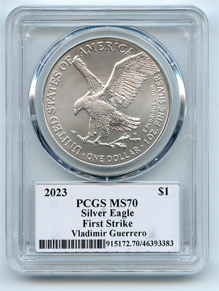 2023 $1 American Silver Eagle 1oz PCGS MS70 FS Legends of Life Vladimir Guerrero