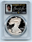 2023 W $1 Proof Silver Eagle PCGS PR70DCAM FDOI Legends of Life George Gervin