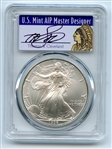 1996 $1 American Silver Eagle Dollar 1oz PCGS MS70 Thomas Cleveland Native