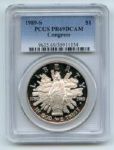 1989 S $1 Congressional Silver Commemorative Dollar PCGS PR69DCAM